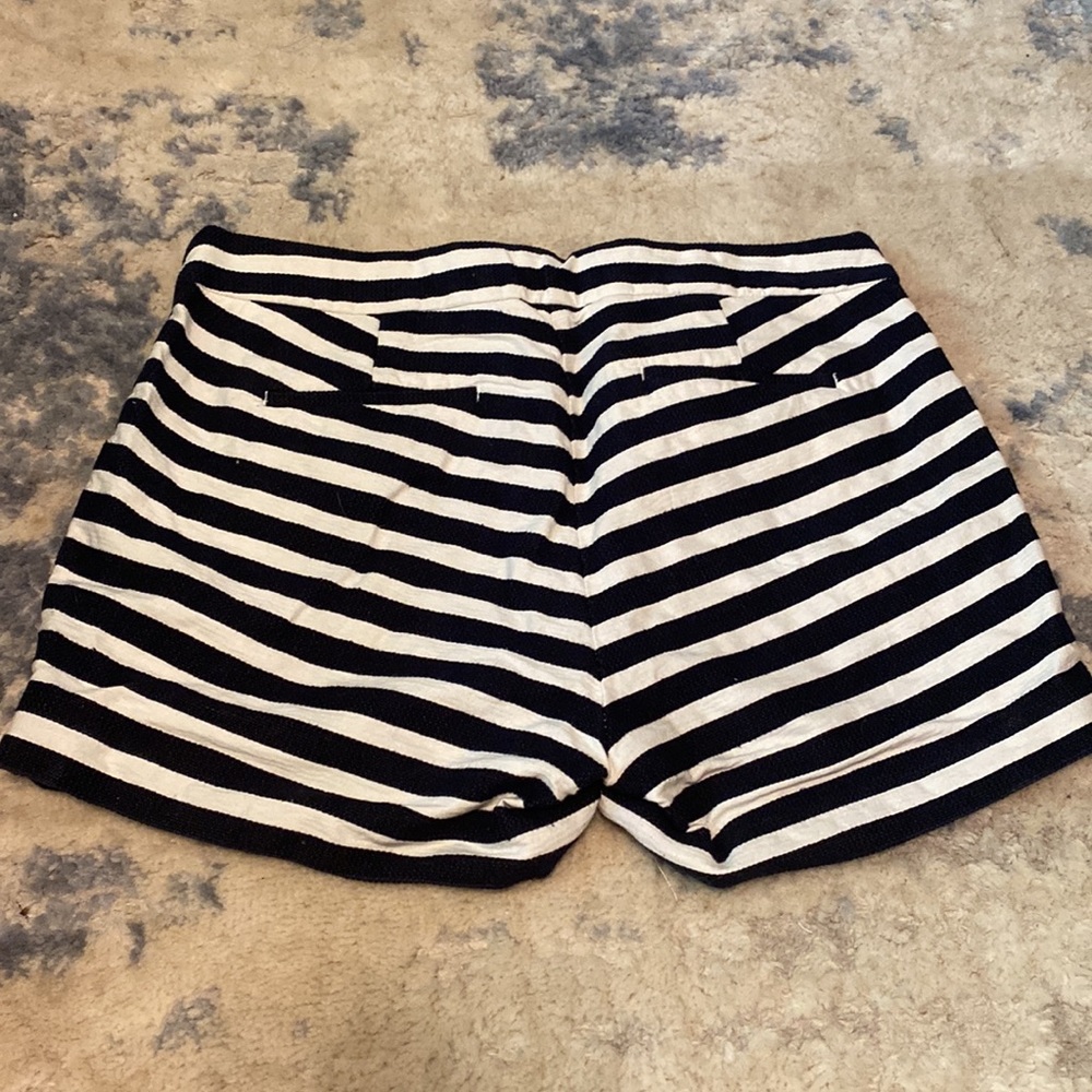 J. Crew Black and White Striped Women’s Shorts - Picture 2 of 5